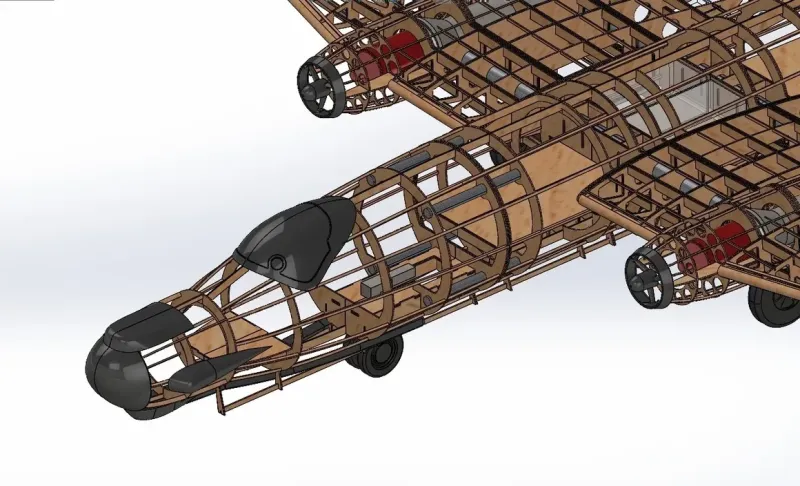 Preview: 1/6 ENGLISH ELECTRIC CANBERRA Lasercut Baukasten